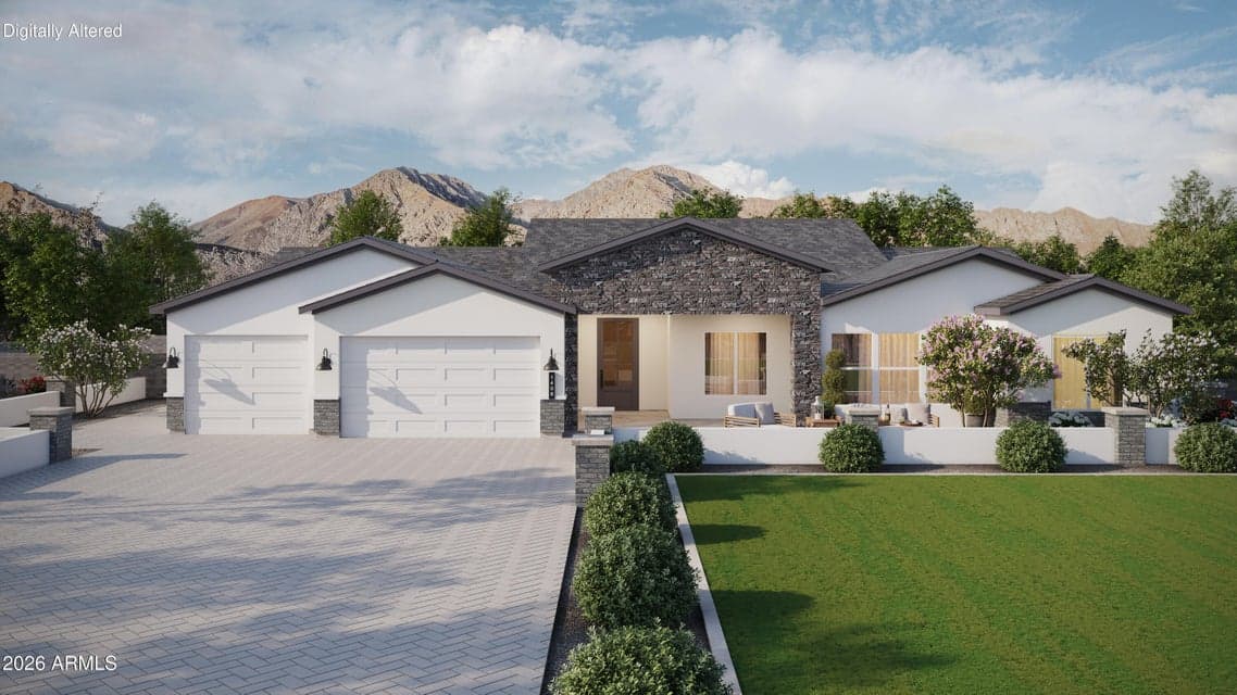 Landscaping is rendered and NOT included on this home - Preliminary Rendering - Subject to Change
