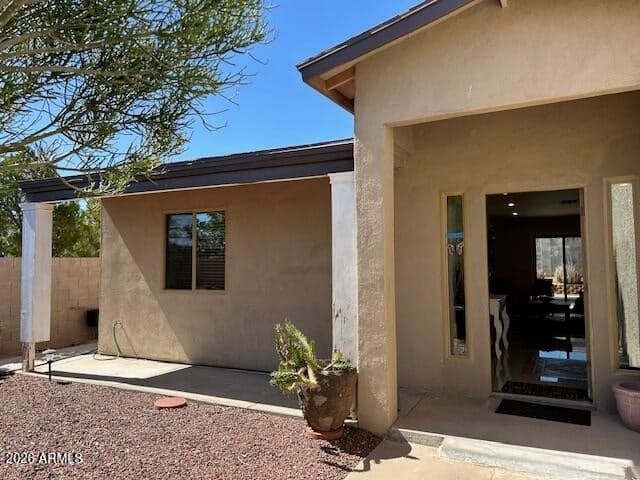 Front Door entry leads to one bedroom/bath, kitchen and Living Room Flex suite and to the right - entry to the 2-story home with direct entry garage thought Laundry Room into full Kitchen that's open to the Dining Area and slider to the inviting backyard with Ramada and pool. The second floor includes 3-bedrooms and 2-baths.
