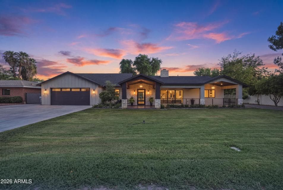 Main house with four bedrooms, Plus office and pool house/guest quarters plus separate driveway to two bedroom two bath Casita