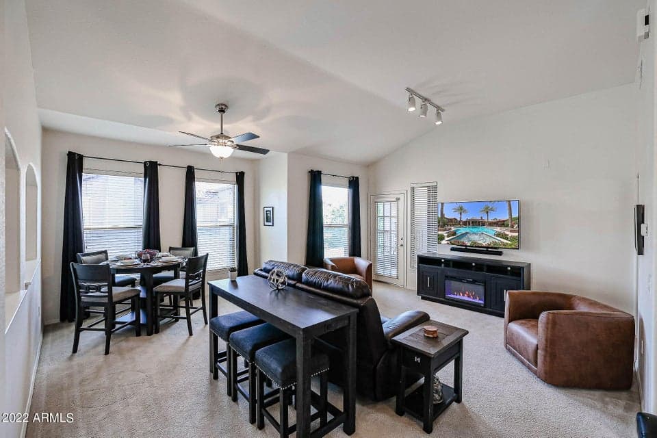 This floor plan offers vaulted ceilings and plenty of natural light