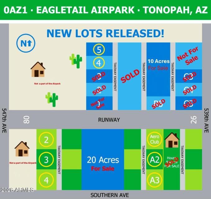 Plat Map - 20 Acre with Runway Frontage