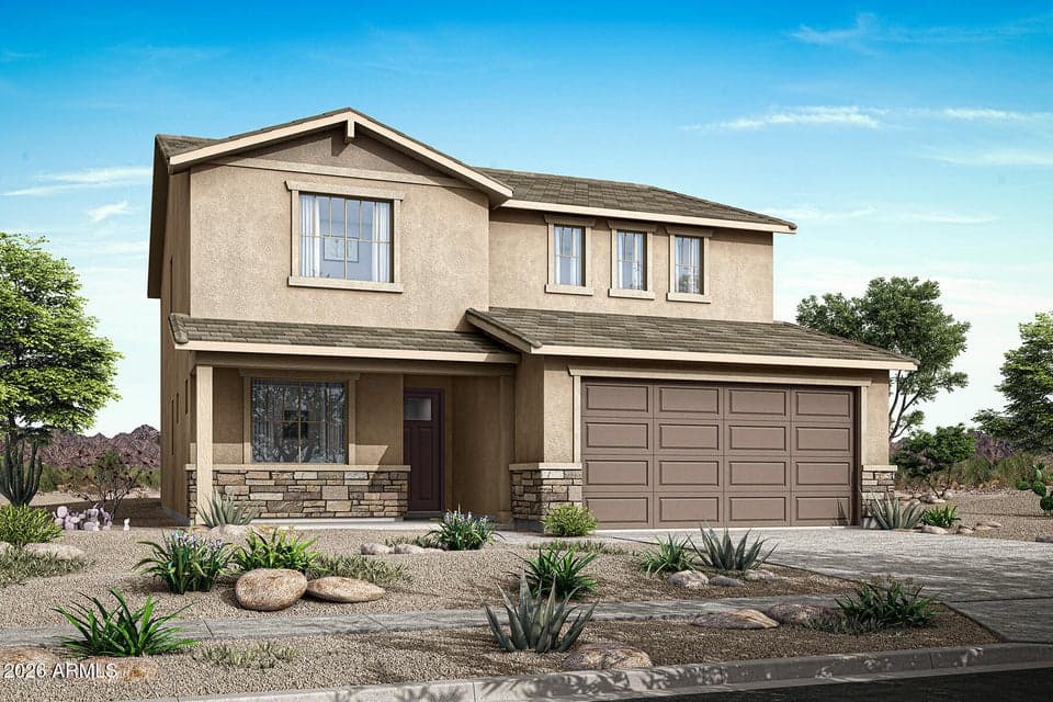 Rendering. Actual home color may vary.