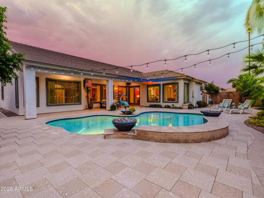 Phenomenal low maintenance pool, patio, and yard