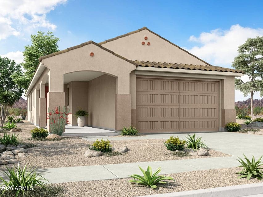 Rendering. Actual home color may vary.