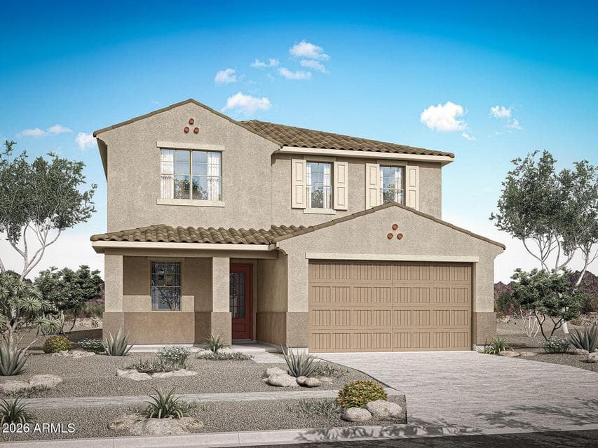 Rendering. Actual home color may vary.