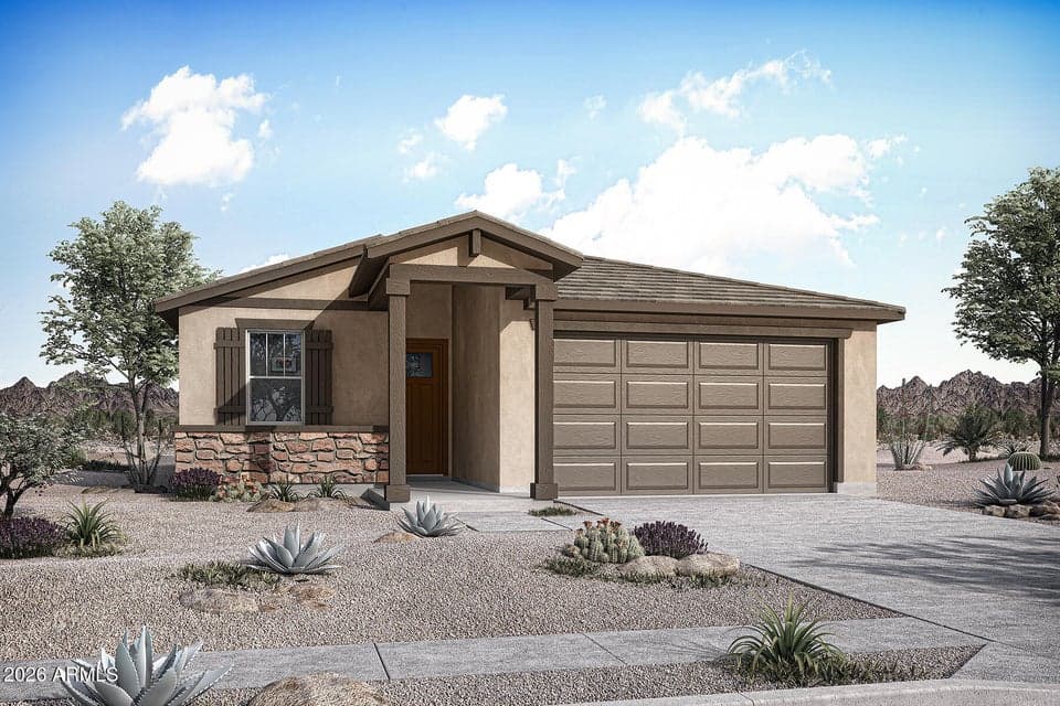 : Rendering. Actual home color may vary.
