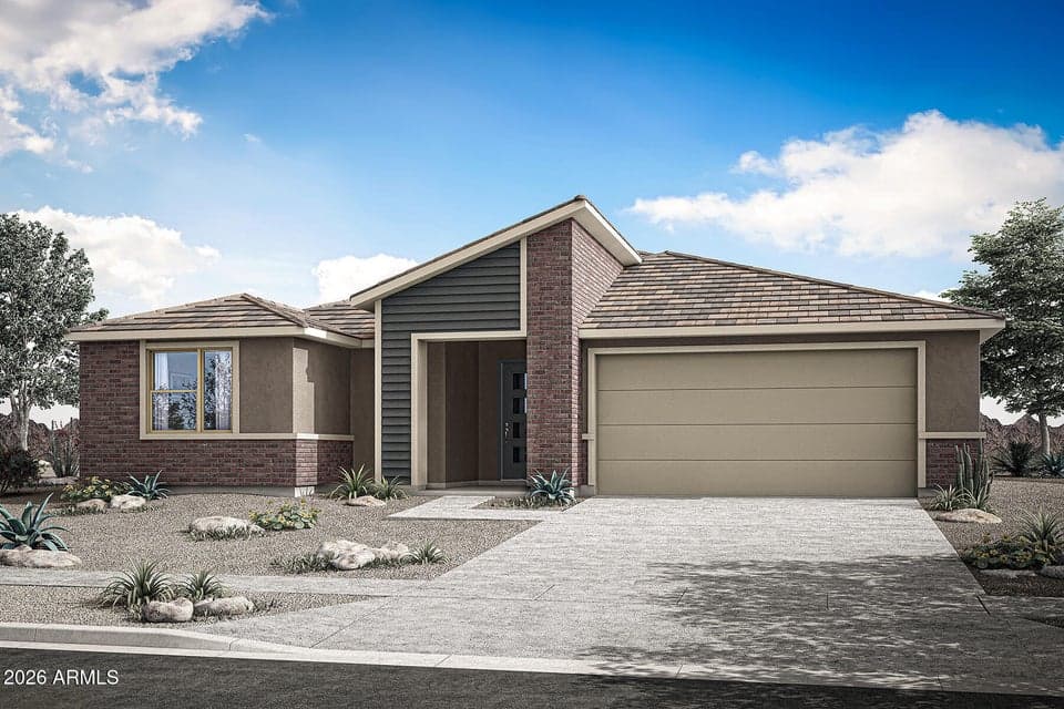 Rendering. Actual home color may vary.