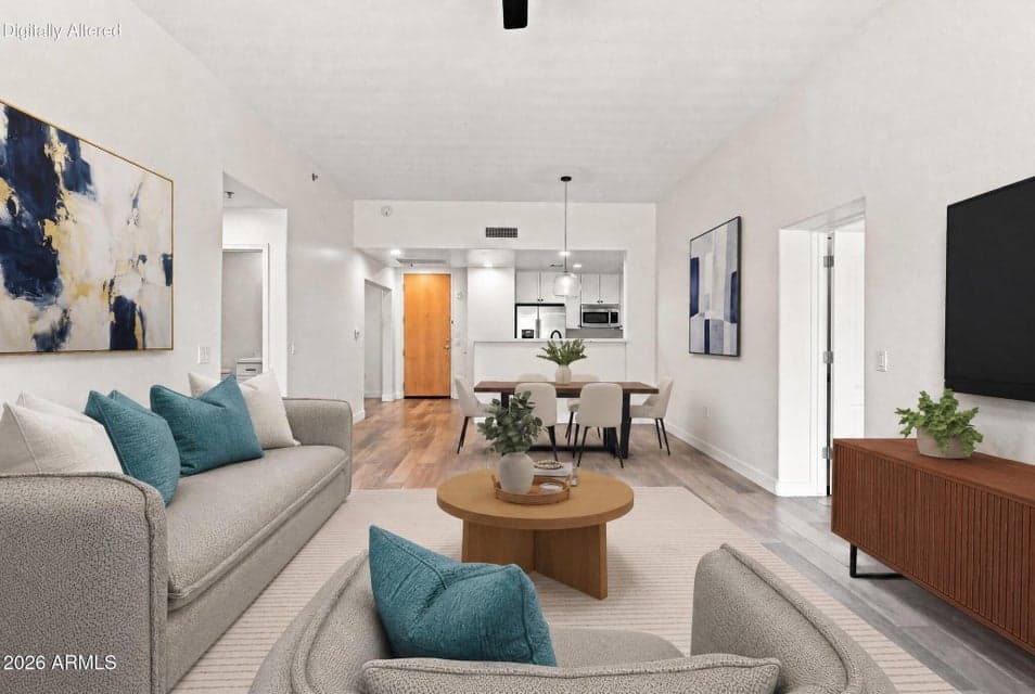 Large living/dining