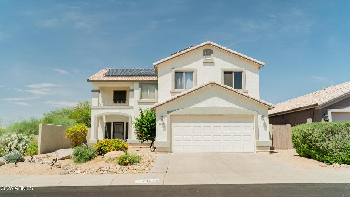 Two story with two-car garage