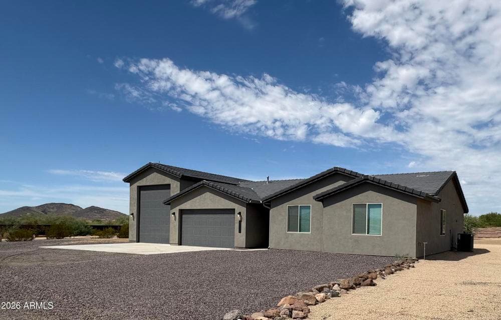 Photo is of the actual home.