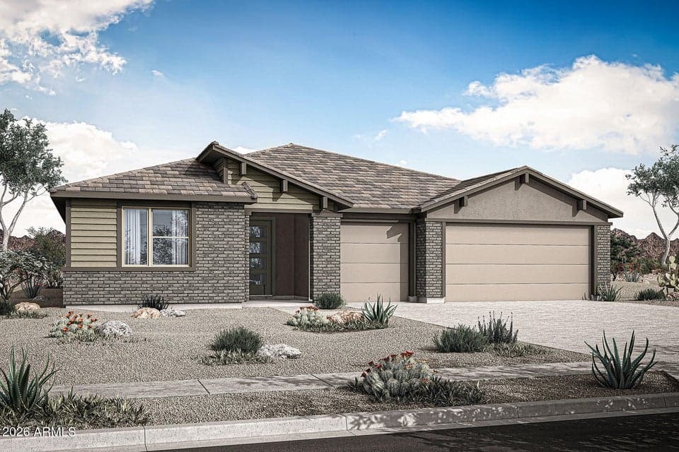 Rendering. Actual home color may vary.
