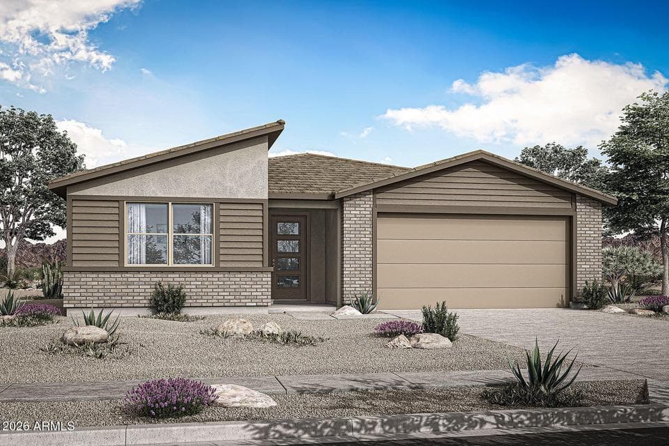 Rendering. Actual home color may vary.