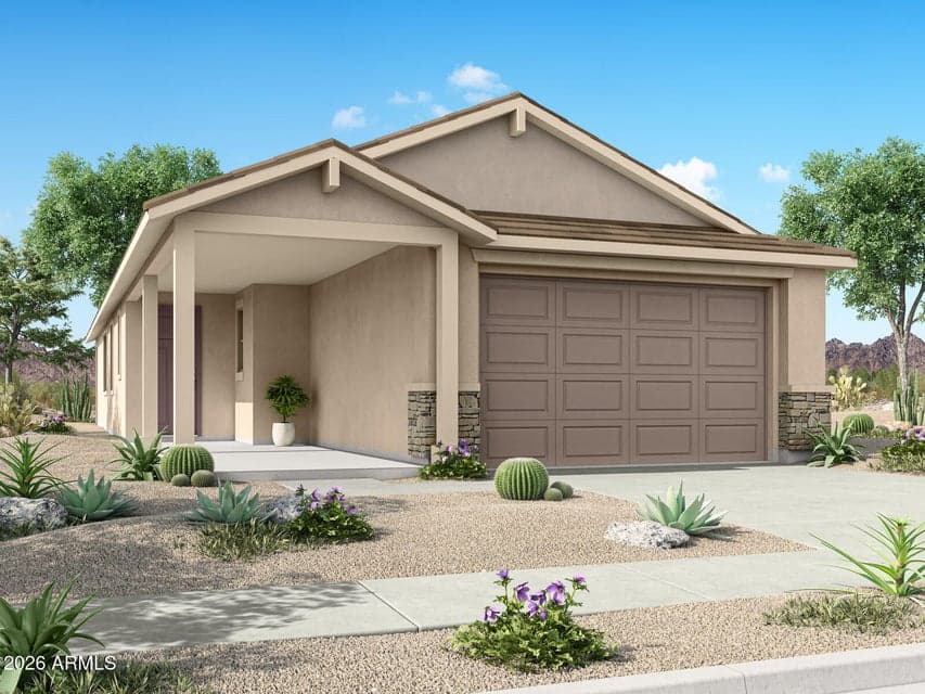 Rendering. Actual home color may vary.