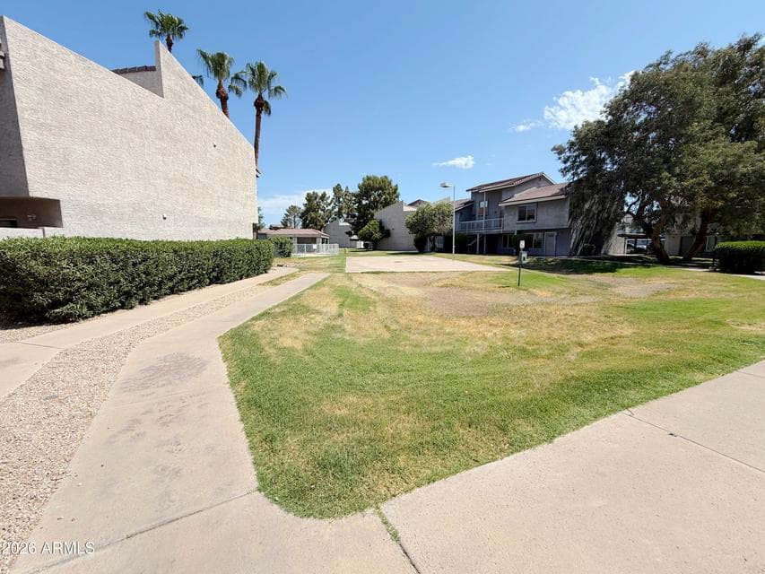 Front court yard and pool