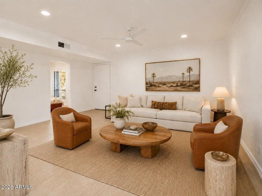 Virtually Staged Living Area