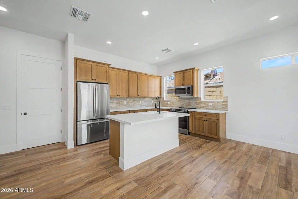 Solid wood cabinets with 42" uppers