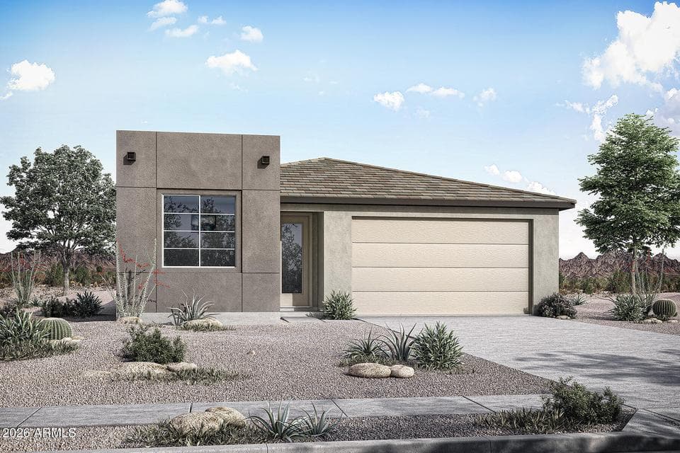Rendering. Actual home color may vary.