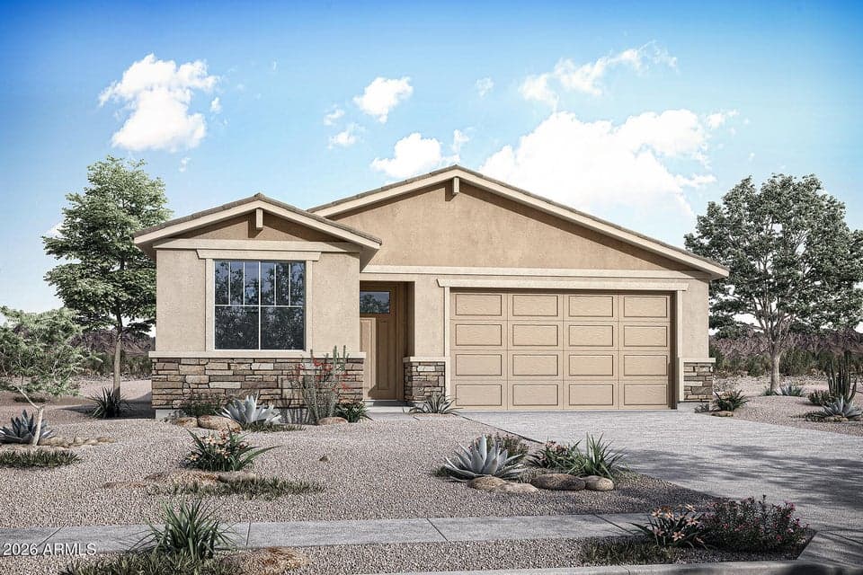 Rendering. Actual home color may vary.