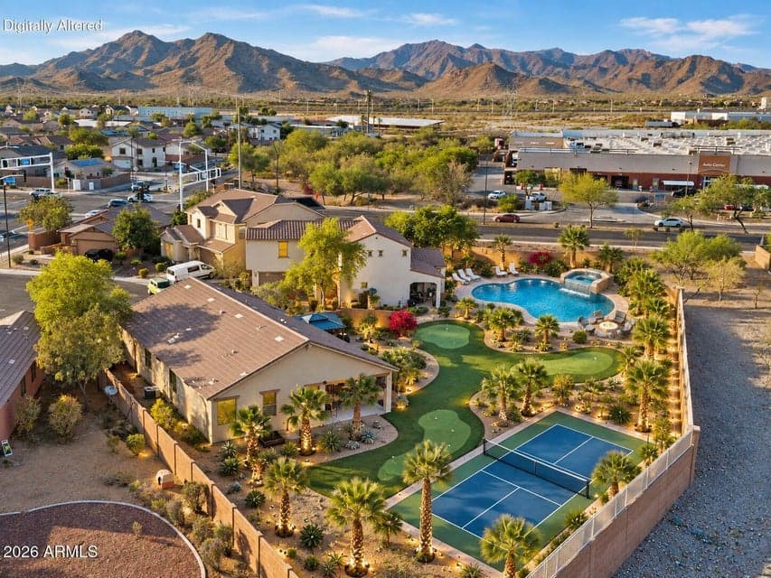 One can add a pool and/or tennis court