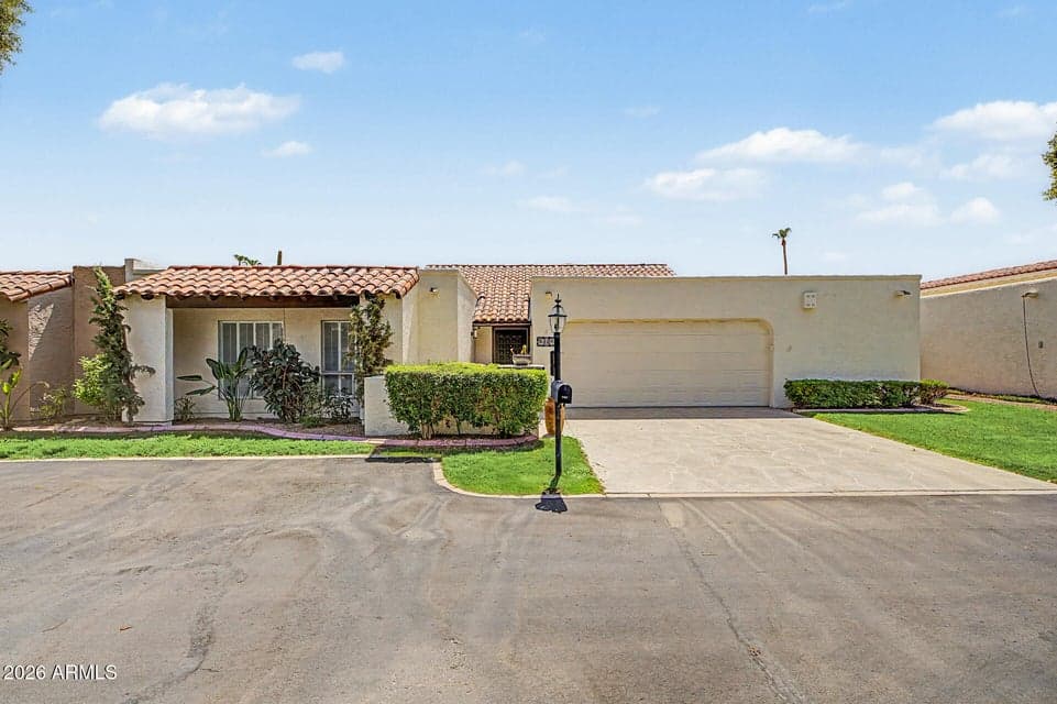 front of property