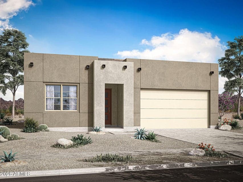 Rendering. Actual home color may vary.