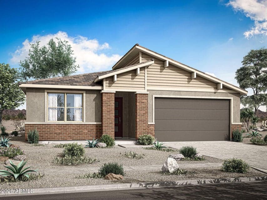 Rendering. Actual home color may vary.