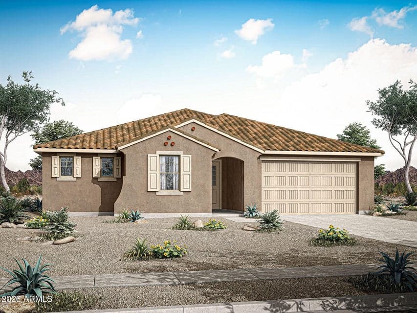 Rendering. Actual home color may vary.