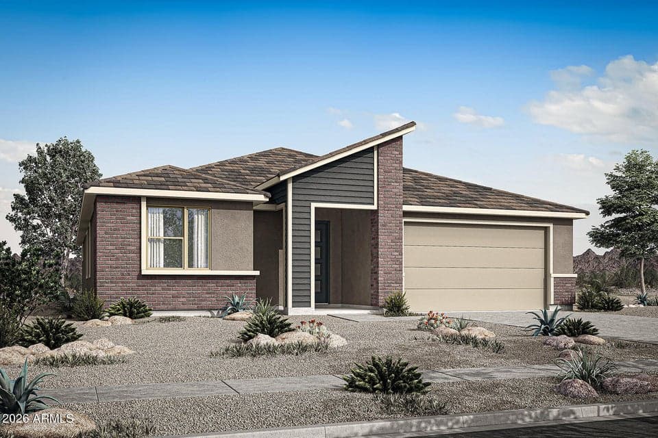 Rendering. Actual home color may vary.