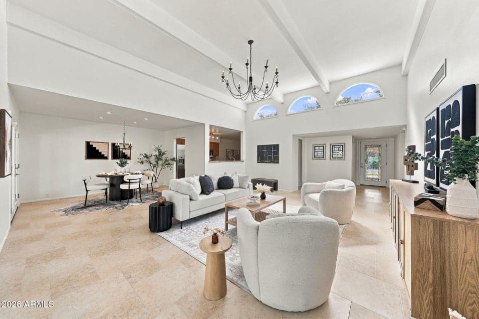 Open Living and Dining Layout