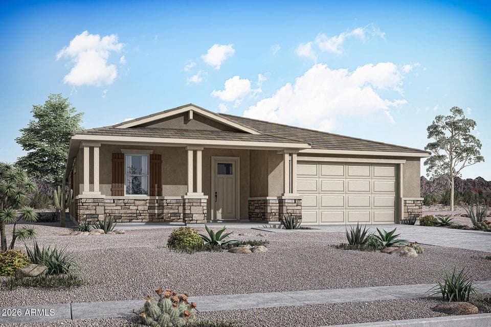 Rendering. Actual home color may vary.
