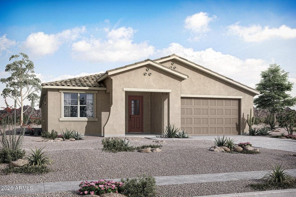 Rendering. Actual home color may vary.